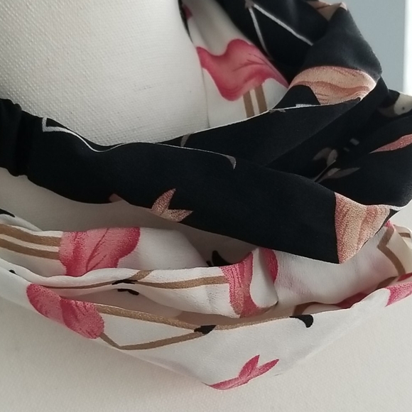 Lot of two (2) flamingo headbands head wraps - Picture 2 of 3